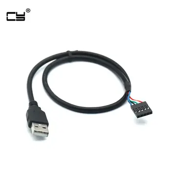 

0CM 90 Degree Right Angle USB2.0 Male to Female 5 Pin Motherboard Adapter Dupont Extender Cable(USB2.0 M/5Pin)