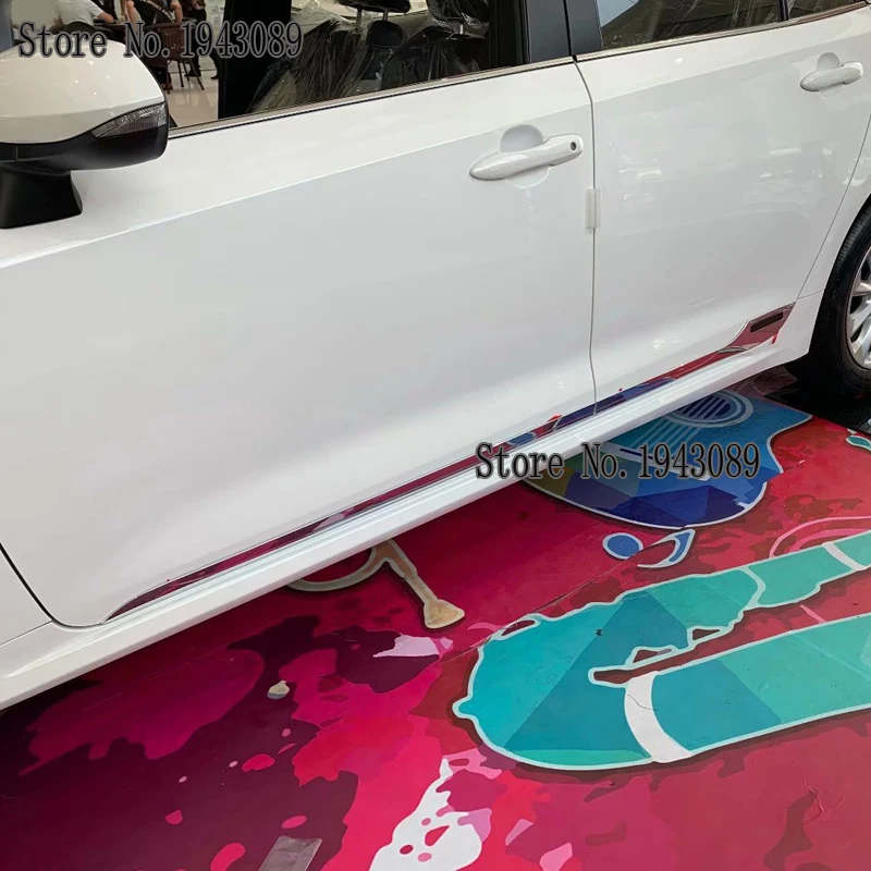 Хромированная литая дверь полоски для корпуса для Toyota Sedan Corolla E210 Prestige Altis аксессуары накладки для отделки автомобиля Стайлинг