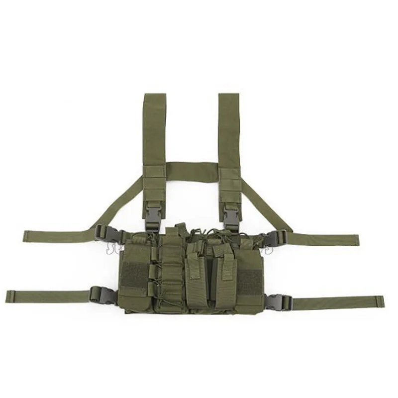 

Outdoor Tactical D3 Vest Combat Chest Rig Military Carrier Vest With Mag Pouches Hunting Equipment