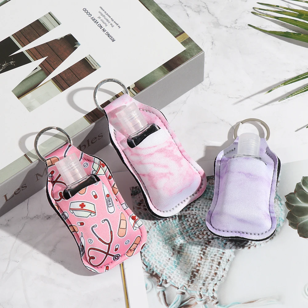 30ml Refillable Hand Sanitizer Bottle with Portable Keychain Holder – Compact Travel Co... - SKU CBGS1136 - UGI Packaging