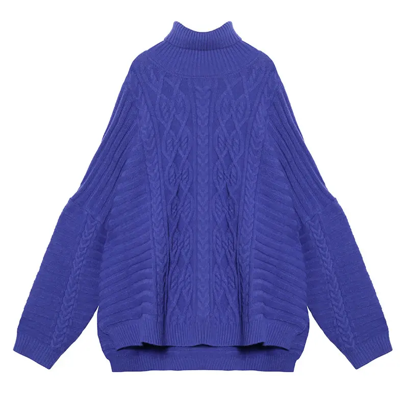 XITAO Plus Size Sweater Split Goddess Fan Casual