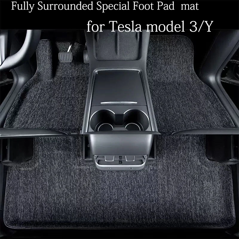 Fully Surrounded Special Foot Pad For Tesla Model 3 Y Waterproof Non 