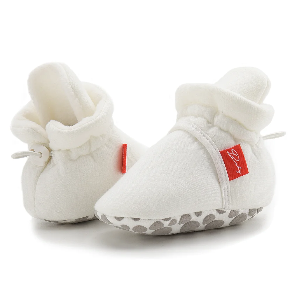 Newborn Baby Shoes Winter Snow Booties Warm Fleece Girl Todder Boy Soft Anti-slip Infant Crib