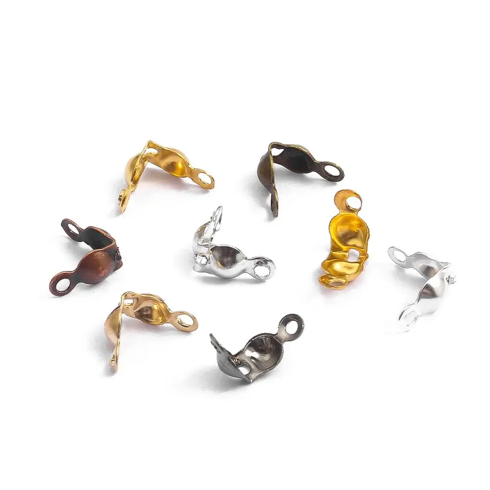 Kit Da 100 Connettori E Fermagli Per Gioielli Fai Da Te In Acciaio Inox - Catenelle, Moschettoni E Terminali Per Collane E Bracciali (Oro/Acciaio) - 4