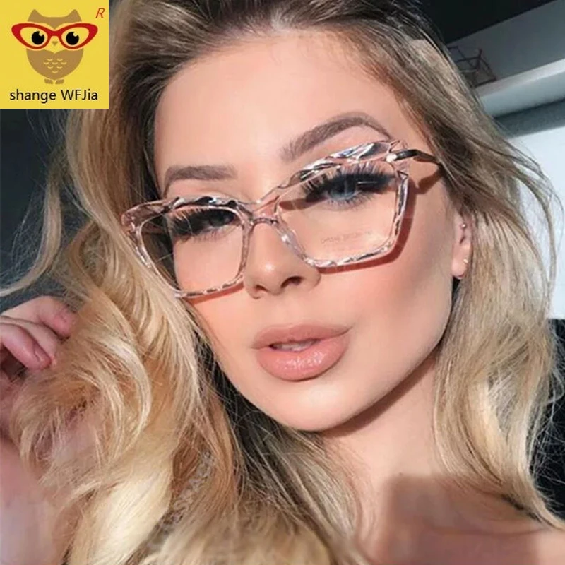 

eyeglasses NW Square Glasses Frames Women Trending Styles Brand Optical Computer eye galses female clear lens Spectacle