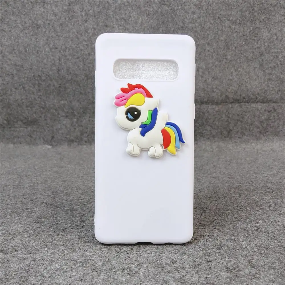 white 1 Мультяшный чехол конфетного цвета для samsung S10 S10E S10 PlUS M10 M20 M30 Мягкий силиконовый чехол из ТПУ - Цвет: white 1