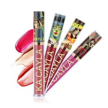 

1PCS Metallic Waterproof Lip Gloss Liquid Lipstick Glitter Shimmer Matte Long Lasting Maquiagem Profissional Completa T1188