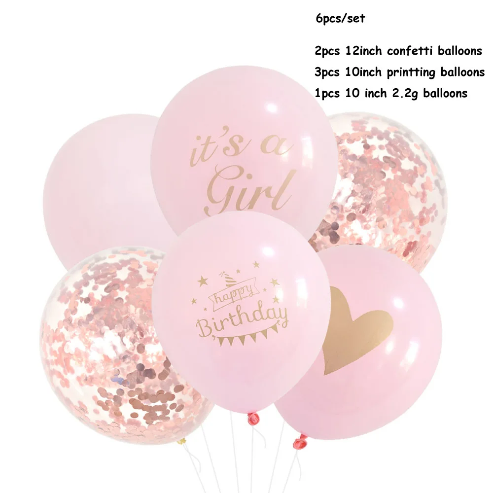 Baby shower Gilr Letter Confet