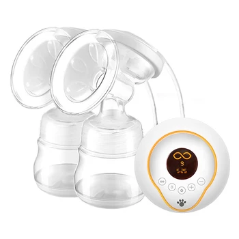 

Intelligent LCD Electric Breast Pump Breast Feeding Automatic Massage USB Double Bottles Electric Breast Pumps
