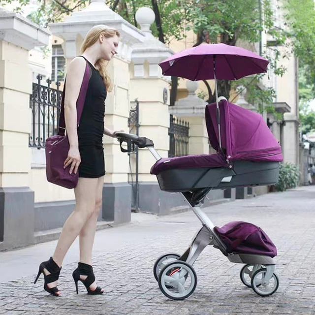 Paraguas para Stokke Xplory V4 Dsland Scoot, sombrilla, carrito de área de cobertura grande, retráctil y plegable ajustable - AliExpress