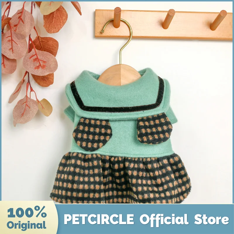 PETCIRCLE/Новинка Одежда для щенков с ушками медведя Милое платье отворотами