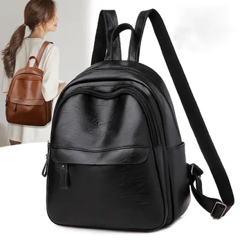 

Fashion Backpack Female Leather Mochila Para Hombre High Quality Women's Backpack Designer Bags for Women Small Backpack Middle