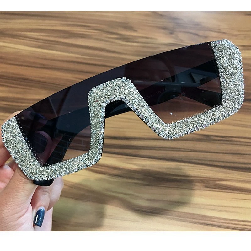 Квадратные роскошные солнцезащитные очки wo мужские брендовые дизайнерские женские негабаритные солнцезащитные очки со стразами мужские очки в оправе-половинке для женщин UV400