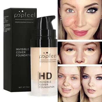 

POPFEEL Makeup Liquid Foundation Moisturizing Waterproof Concealer BB Cream Nourishing Liquid Foundation Tulle Liquid Foundation