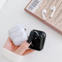 Чехол для наушников Airpods 2 чехол Роскошный Мраморный Жесткий Чехол для наушников чехол для наушников Аксессуары для Apple Air pods зарядная коробка
