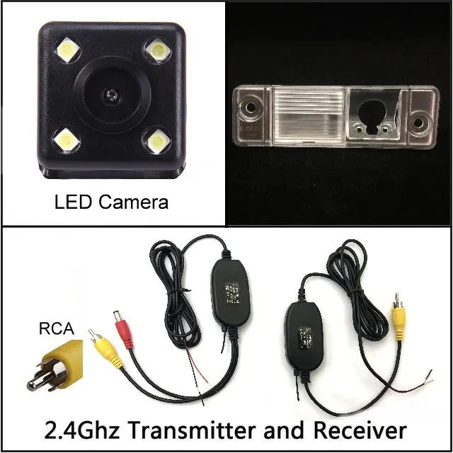 wireless n 4 LED Для Vauxhall Opel Antara Chevrolet Captiva HD CCD автомобиля заднего вида парковочная камера заднего вида ночное видение - Название цвета: wireless n 4 LED