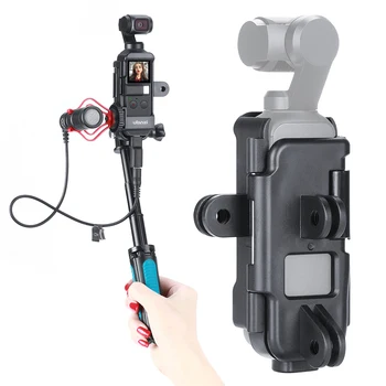 

Ulanzi Vlog Case Housing for DJI Osmo Pocket Extended Mount Adapter with 1/4 Screw Cold Shoe Tripod for Microphone LED Light