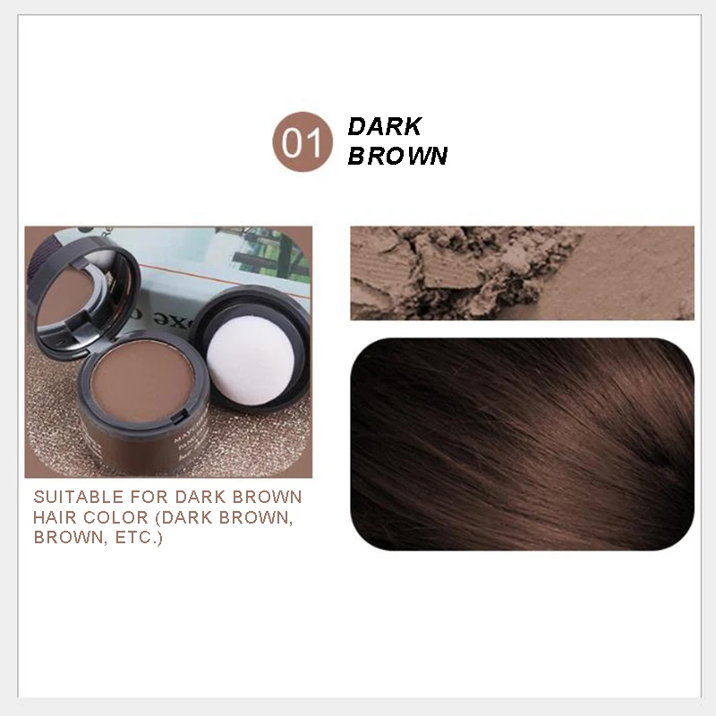

4g Hair Shading Powder Hairline Building Cover Up Hair Shadow Trimming Powder Hair Line Modified RepairingW aterproof 10 Colors
