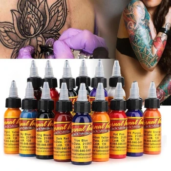 

30ml Tattoo Ink Semi Permanent Natural Plant Tattoo Pigment Makeup Tattoos Ink Pigment For Body Art Paint Tattoo Color Supplies