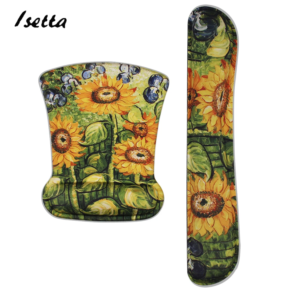 

Keyboard Wrist Mouse Pad Wrist Rest Pad Ergonomic Memory Foam Set Comfort Mouse Pad For Office Computer Laptop