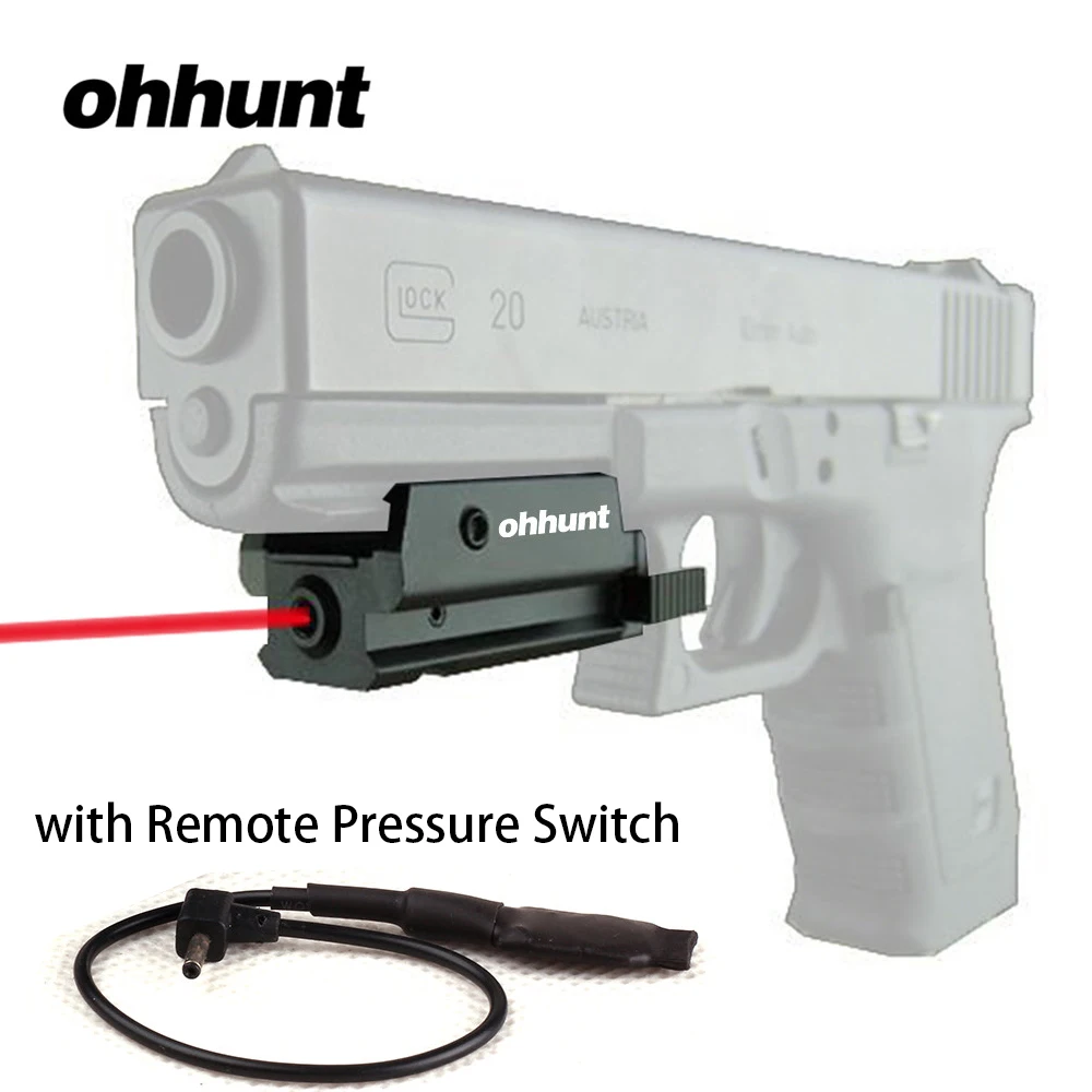 Ohhunt компактный Охотничий Тактический красный точечный лазерный прицел с