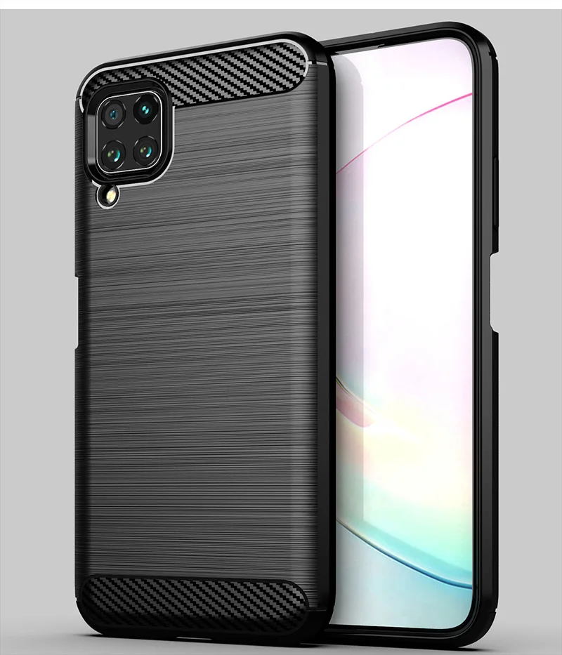 Для huawei Nova 6 чехол матовый Силиконовый карбоновая текстура защитная задняя крышка для huawei Nova 6SE крышка