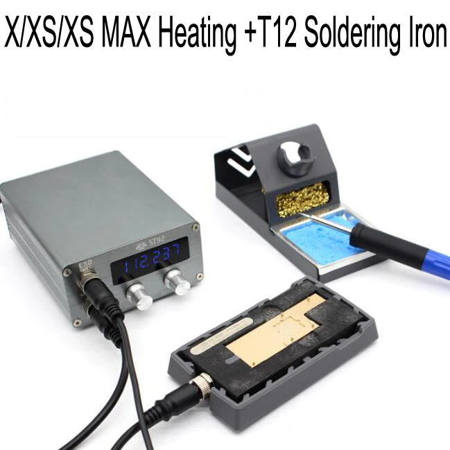 

T12 OLED Digital Soldering Iron station with for iPhone X/XS/XS MAX Preheater Heating Platform