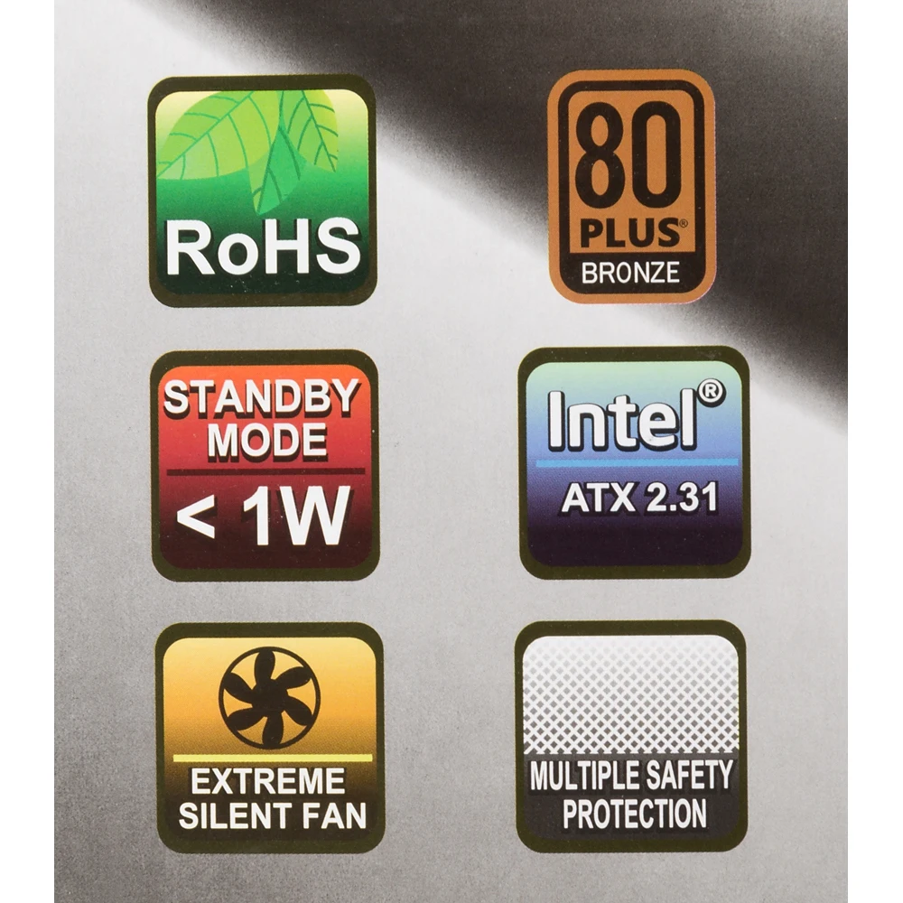 Блок питания Hipro ATX 500W HPC500W-Active 80+ bronze(24+4+4pin) APFC 120mm fan 4xSATA RTL