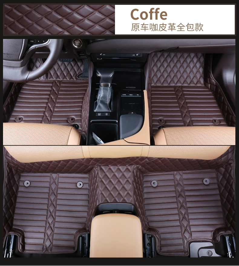 AiWins автомобильные коврики для Lexus ES200 ES260 ES300h противоскользящие ПУ кожаный ковер