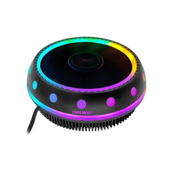 

Kllisre PC CPU Cooler Fan Heatsink LED Aperture CPU Cooling Fan Quiet Radiator