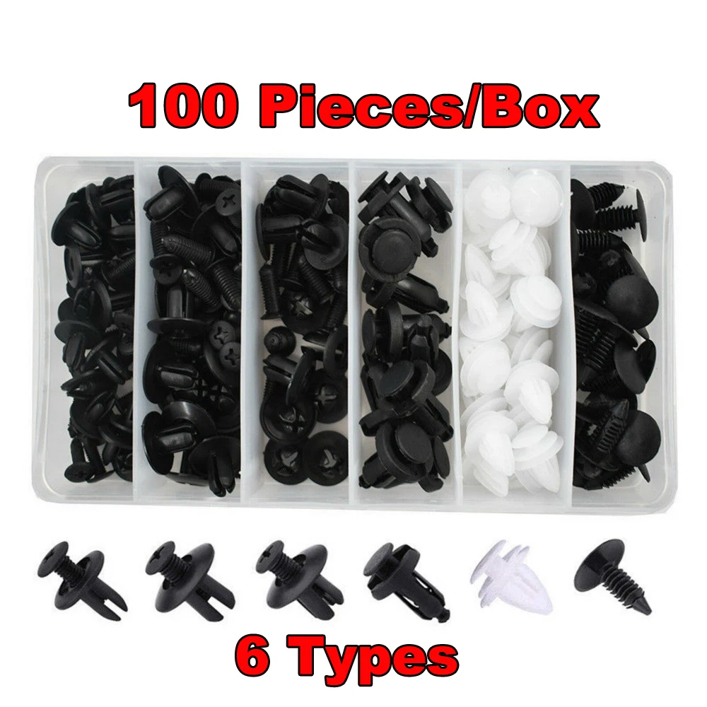 100 шт./компл. универсальные смешанные металлические зажимы для крепления
