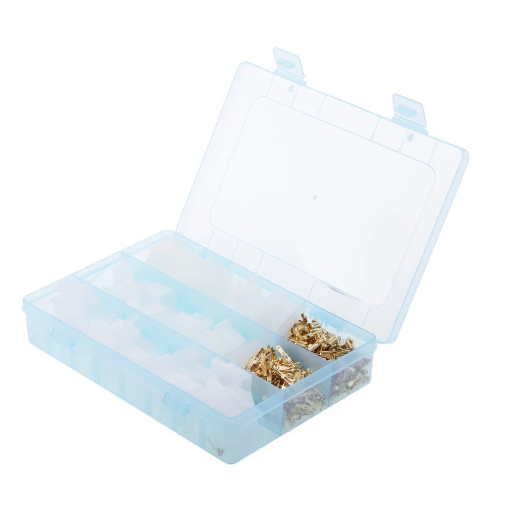 2.8mm Female & Male Terminals Crimp Connectors Housing Set With Organizer