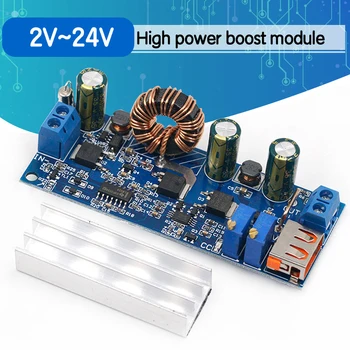 

DC-DC 2-24V to 3-30V USB Step Up Boost Buck Module Constant Voltage Constant Current Power Supply Board 80W High Power