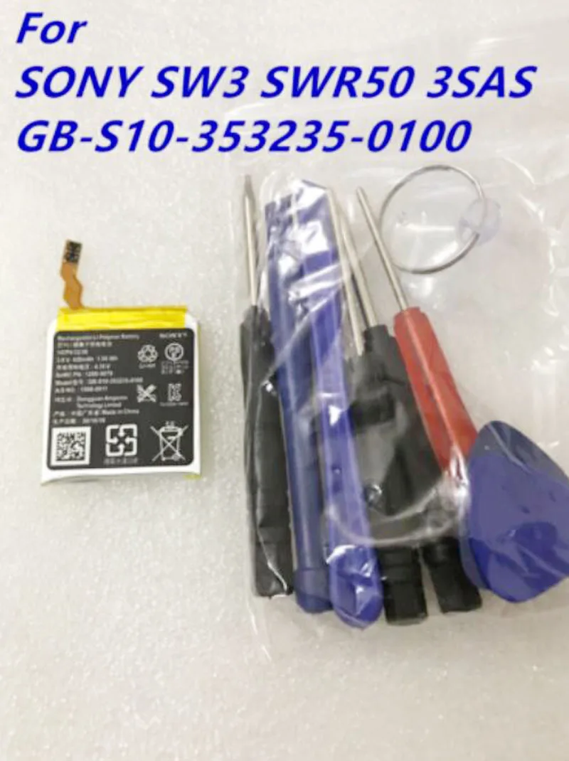 Оригинальный аккумулятор SONY для SmartWatch 3 SW3 SWR50 3SAS 420 мАч GB-S10-353235-0100 | Мобильные