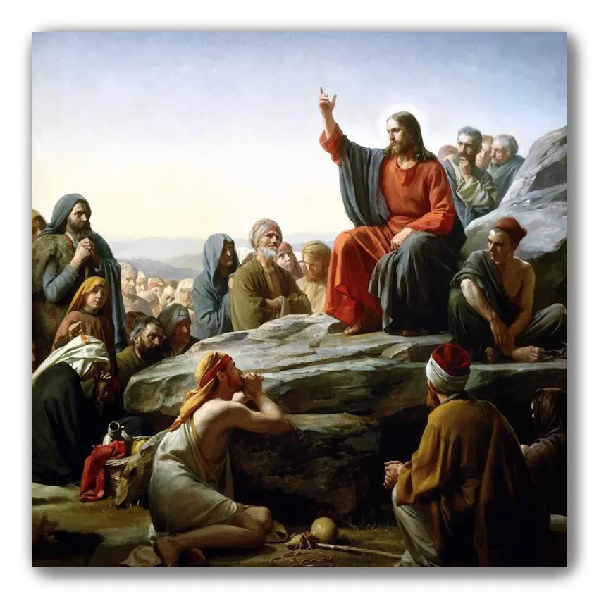 Алмазная живопись The Sermon On Mountian полная выкладка квадратная мозаика Картина на