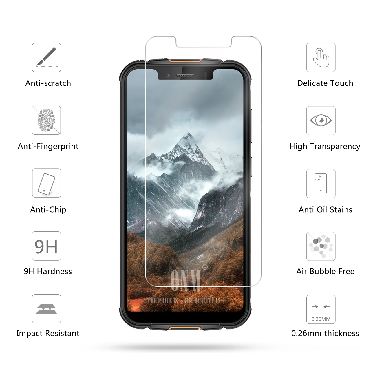 2 шт. закаленное стекло для ULEFONE ARMOR 5S защитное 2.5D 9H защитная пленка| |