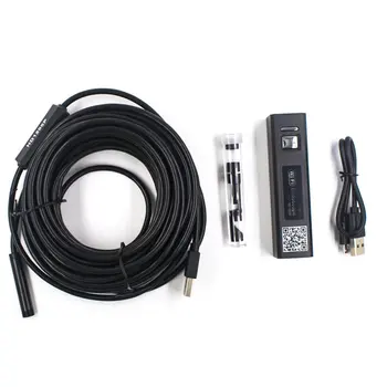 

1Pcs Black 1200P Ultra Clear Endoscope For Apple Android Wifi Mobile Phone Endoscope 8mm Waterproof Soft Cable Inspection Camera