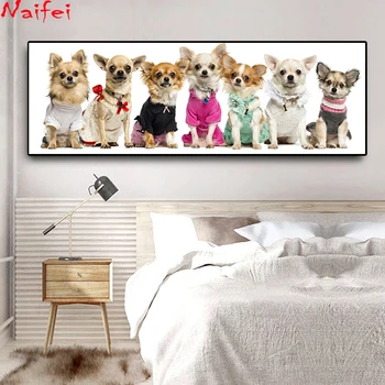 

Diamond Painting animals-Dogs Chihuahua- Cross Stitch Custom Photo Diamond Embroidery Square Round Drill Home Decor