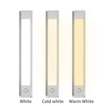

Infrared Induction Lamp 60LED Closet Stairway Energy Saving USB Charging PIR Motion Super Bright Tricolor Dimming Wardrobe