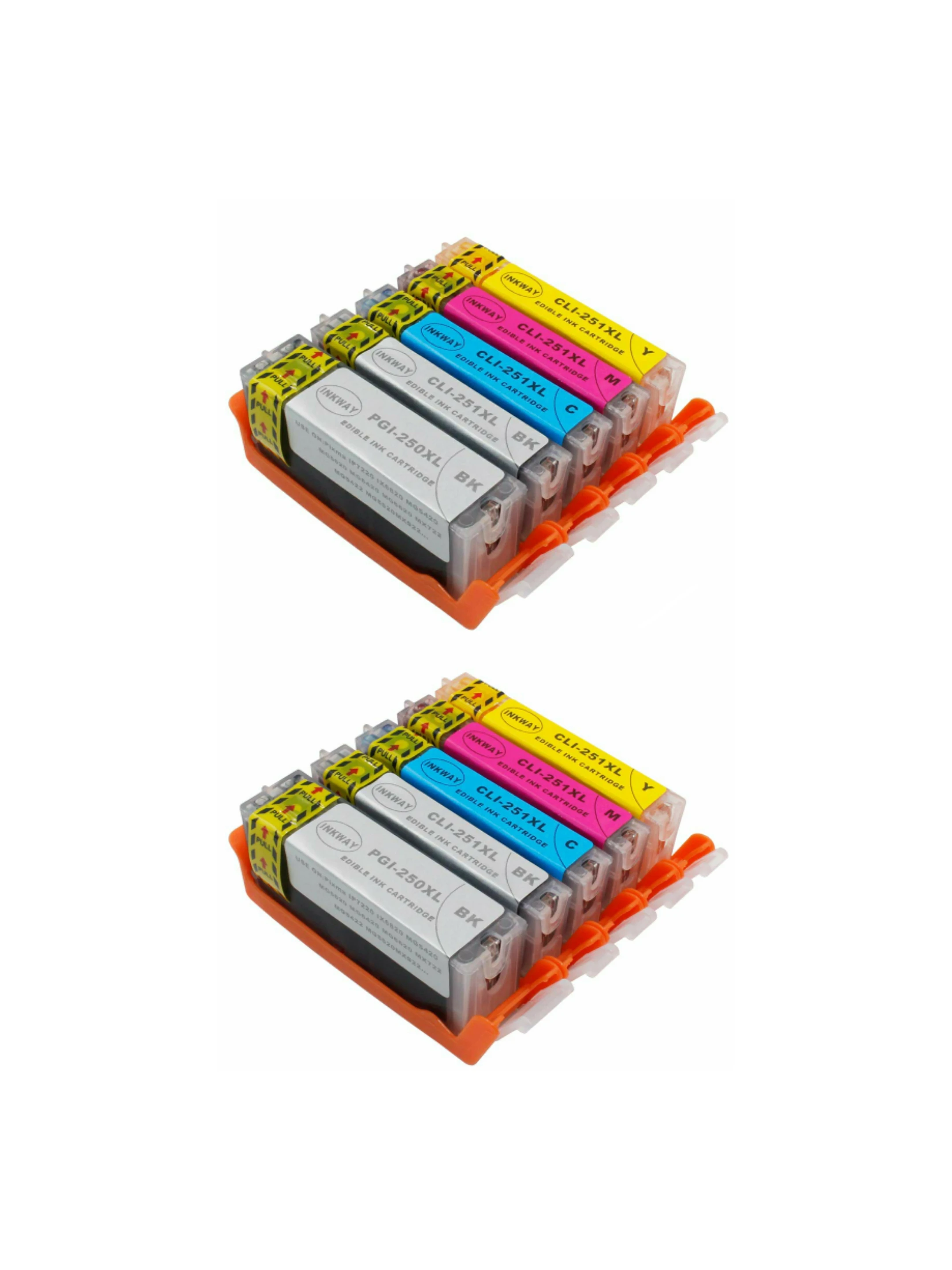 10pk совместимый чернильный картридж для принтера Canon PGI-250 CLI-251 CMY GY MG6320 PIXMA MG5420 MX722 MX922 iP7220