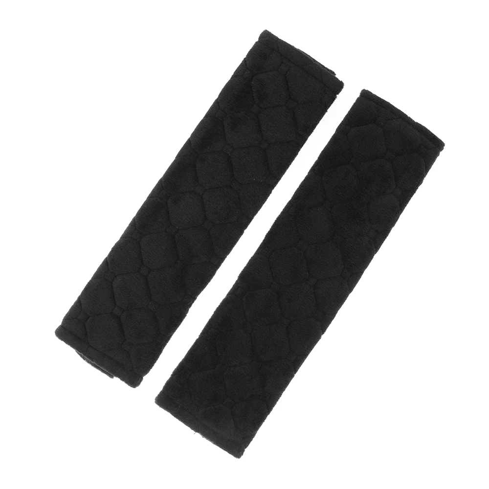 2 PCs Comfortable Seat Belt Covers Soft Plush Car Shoulder Pad for Adults Kids Car Interior Accessories