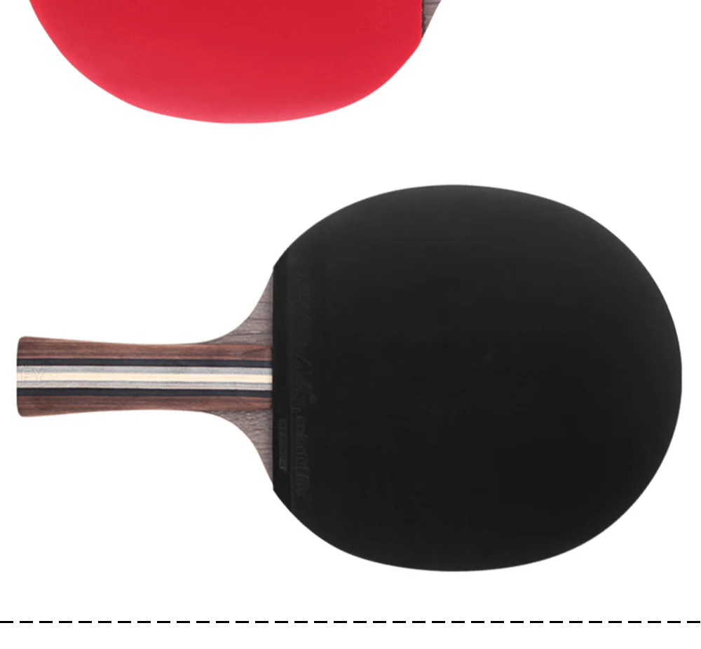 2Pcs/Lot Table Tennis Bat Racket Good Control Long Short Handle Ping Pong  Paddle Racket Set With Bag