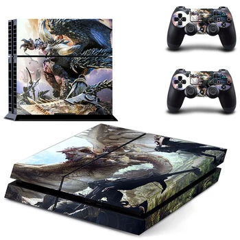 

Dinosaur Style Decal Skin Sticker for PS4 Playstation 4 Console Protection Film + 2Pcs Controllers Protective Cover DPTM2387