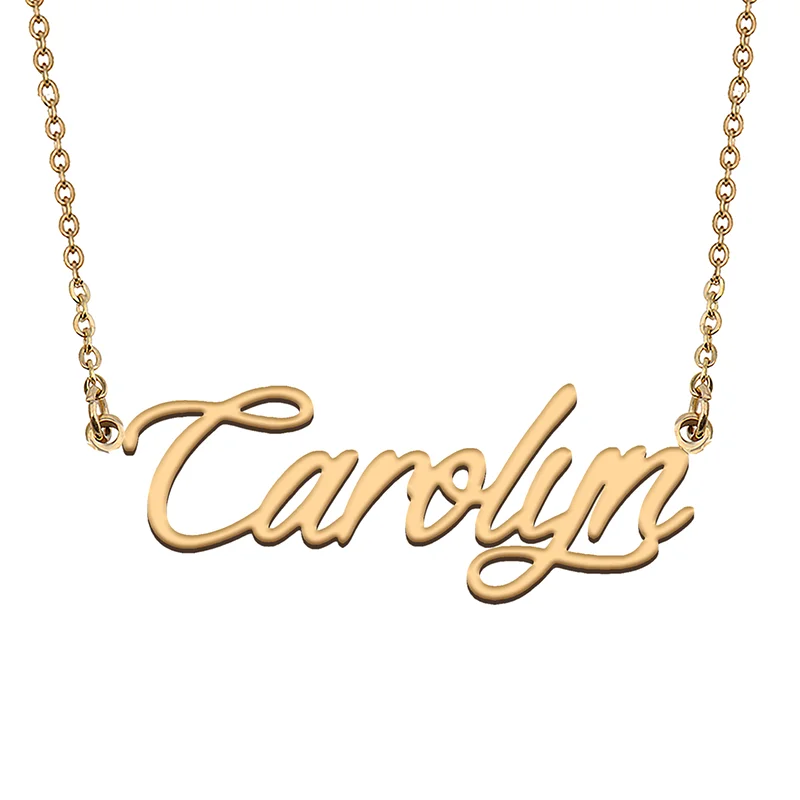 Carolyn Custom Name Necklace Customized Pendant Choker Personalized Jewelry Gift for Women Girls Friend Christmas Present