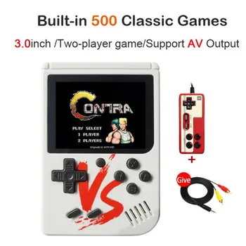 

2019 New Retro Mini Handheld Game Console 8 Bit 3.0 Inch Portable Handeld Game Player Built-in 500 games Video Game Console