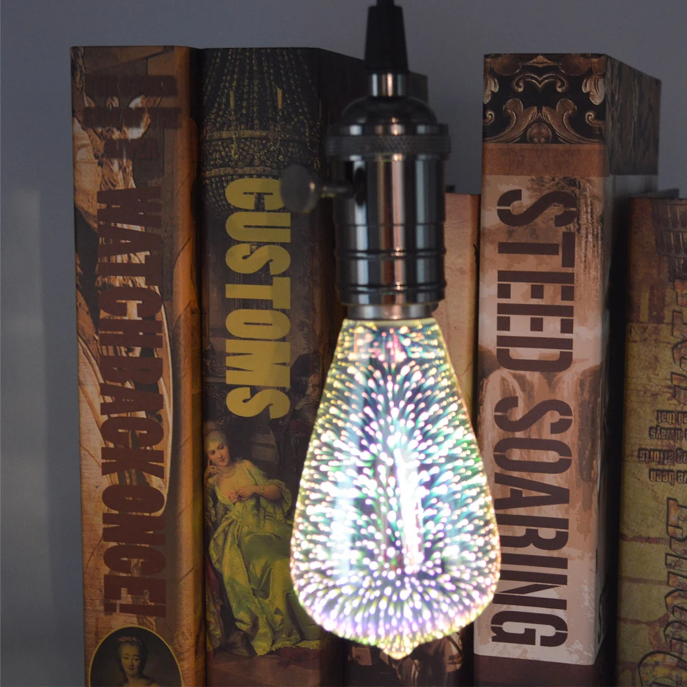 

Fireworks Light 3D Fireworks Bulb Fireworks Bulb Creative Fashion Retro Colorful LED Lamp E27 KTV Holiday Home Decor Christmas