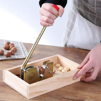 

Manual Nutcracker Nut Tongs Heavy Duty Macadamia Opener Peeling Machine Cracker Machine with Durable Metal Handle Kitchen Tools