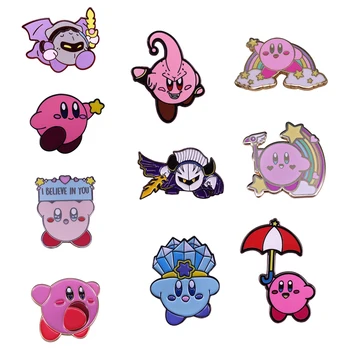 

Fantasy Kirby lapel pin cute game jewelry funny clothes backpack decor