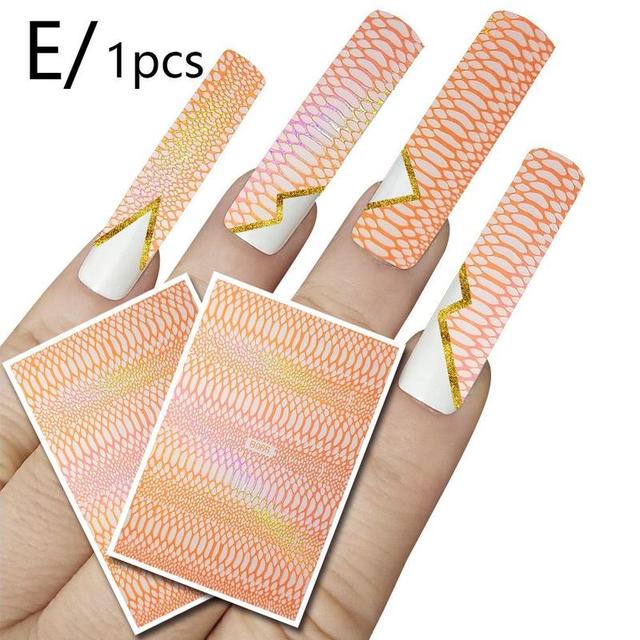 Ice Patch Nail Sticker Japanese Aurora Ice Sticker Decals Self Adhesive Nails Design Sticker Manicure Decoration