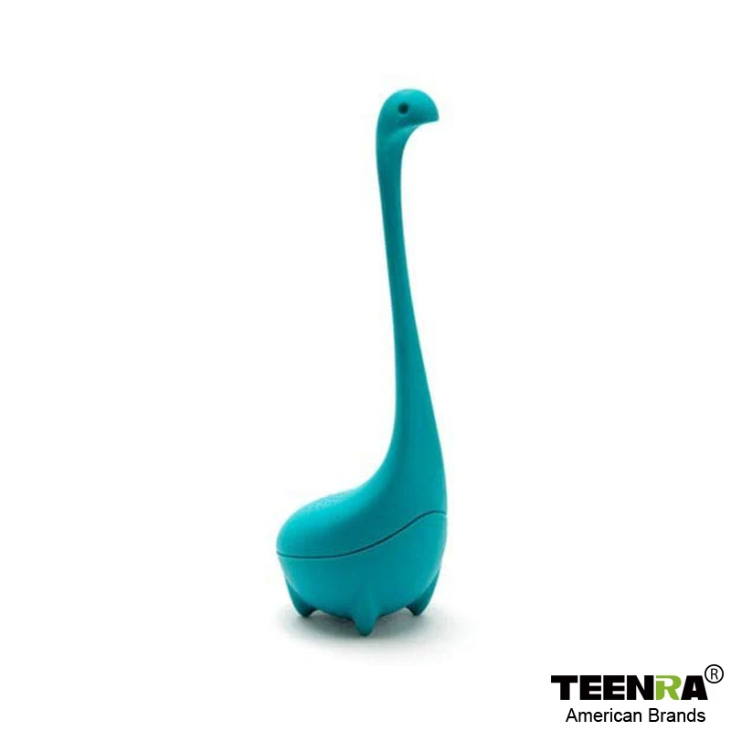 Blue TEENRA Loch Ness Monster ситечко для заварки чая Силиконовый Фильтр для чая многоразовый чайник листовой диффузор аксессуары чайная посуда - Цвет: Blue